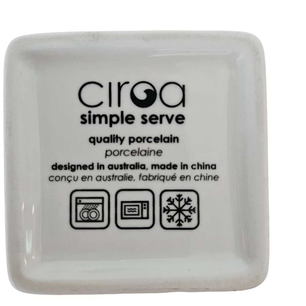 Ciroa Wicked Skeleton Square Ceramic Single Serve Bowls Set of 4 Halloween